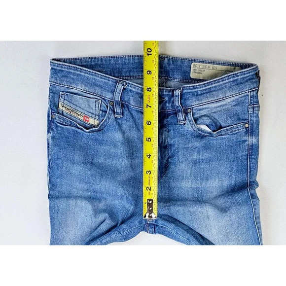 Diesel Size 26X27 Women's Skinzee Stretch Super Slim Skinny Regular Waist Jeans - Picture 3 of 13